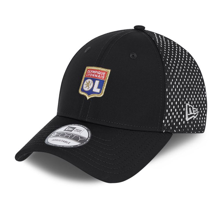 Gorras New Era 9forty Negros - Olympique Lyonn Rear Arch 41537NFCX